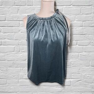 Ann Taylor Elegant Sleeveless Teal Blouse